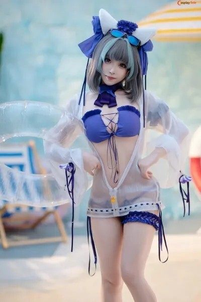 Bangni邦尼 cosplay Cheshire Swimsuit – Azur Lane